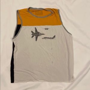 Boys + Arrows colorblock aviation muscle tee